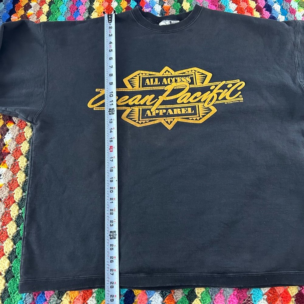 Vintage 1992 Ocean Pacific Oversized Crewneck Sweatshirt Boxy OP Unisex … - Picture 11 of 16